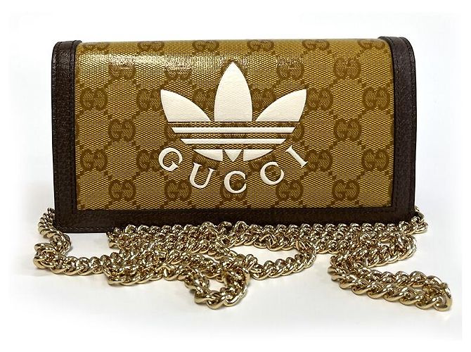 Gucci Borsa a spalla lunga portafoglio Chain Adidas Multicolore - view 6