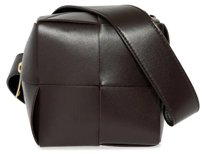 Borsa a tracolla mini Bottega Veneta marrone scuro - vista 10