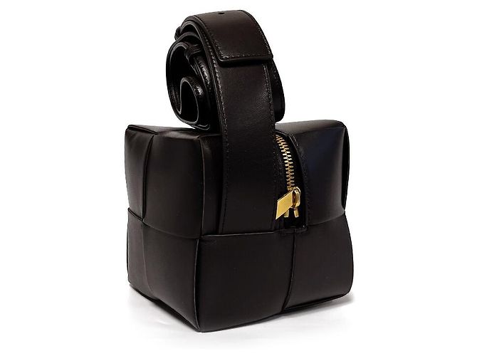 Borsa a tracolla mini Bottega Veneta marrone scuro - vista 11