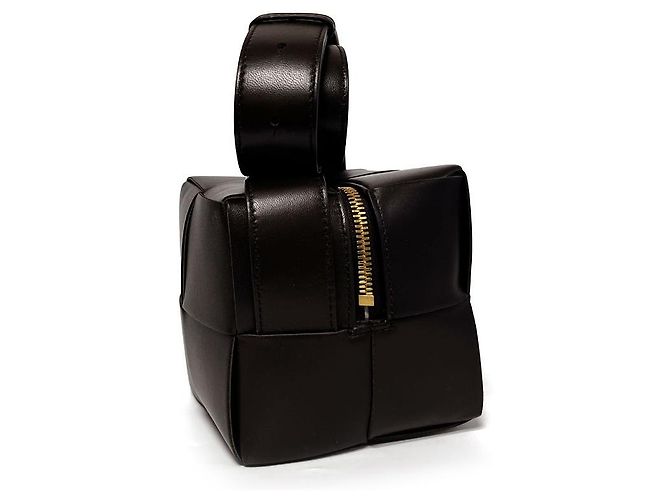 Borsa a tracolla mini Bottega Veneta marrone scuro - vista 3