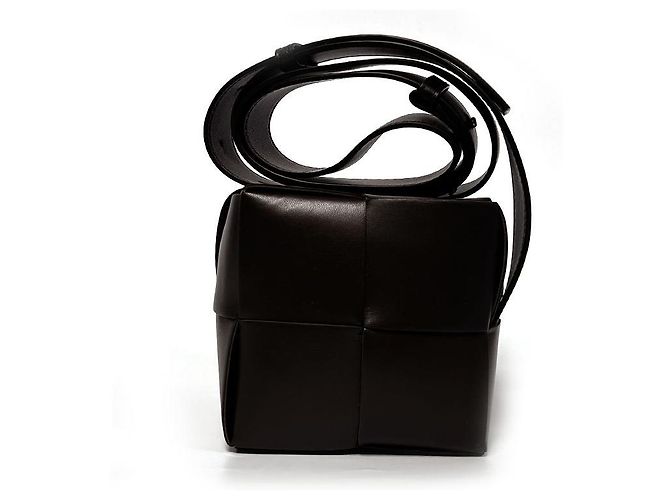 Borsa a tracolla mini Bottega Veneta marrone scuro - vista 4