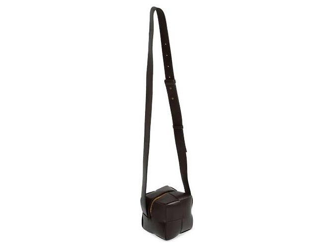 Borsa a tracolla mini Bottega Veneta marrone scuro - vista 5