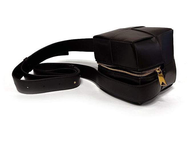 Borsa a tracolla mini Bottega Veneta marrone scuro - vista 8