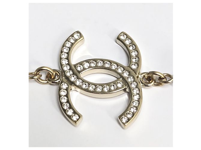 Chanel Collana di perle con logo CC a forma di cuore D'oro - vista 7