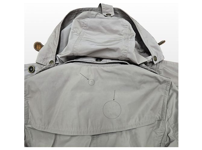 Burberry Abrigo Trench Balmoral de Tafetán con Capucha Brit FR Corea Plata - vista 8