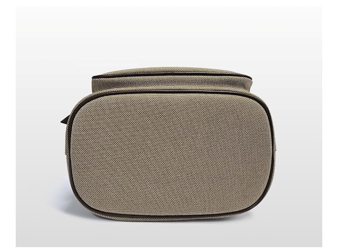 Prada Borsa a secchiello piccola in jacquard con logo Marrone - vista 6