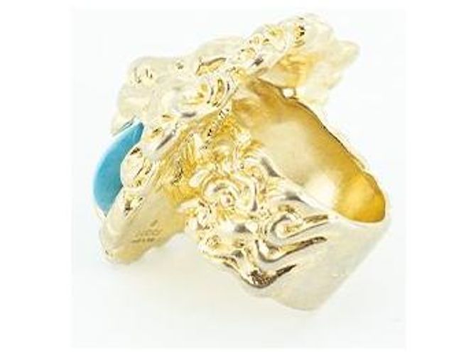 Gucci Anillo de león en latón Dorado - vista 6
