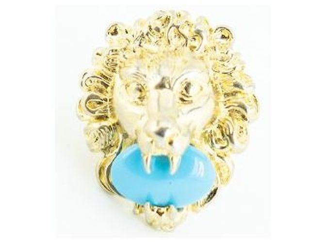 Gucci Anillo de león en latón Dorado - vista 7