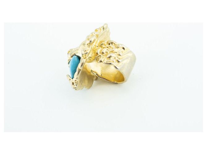 Gucci Anillo de león en latón Dorado - vista 9