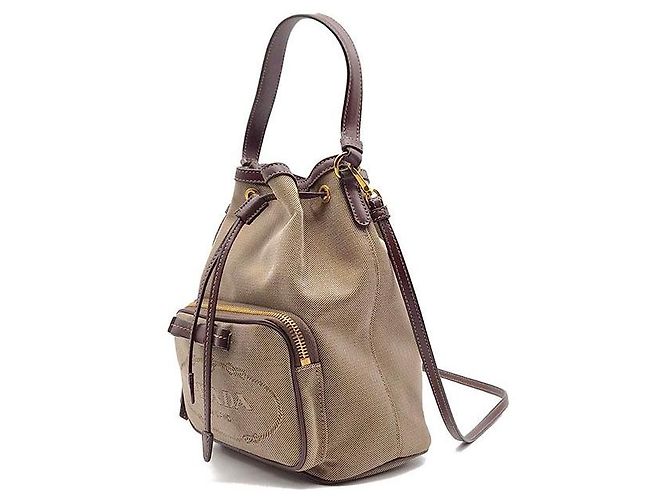Prada Jacquard Bucket Bag mit Logo Mehrfarben - Ansicht 2
