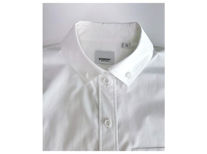 Burberry Camicia da Donna a Quadri LAPWING Bianco - vista 11