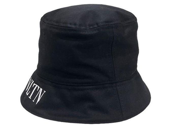 Valentino Cappello Bucket VLTN Nero - vista 3