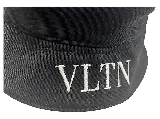Valentino Cappello Bucket VLTN Nero - vista 4