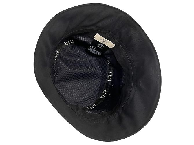 Valentino Cappello Bucket VLTN Nero - vista 5