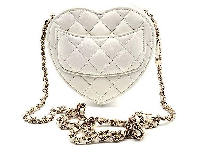Chanel Borsa a tracolla mini in pelle di agnello a forma di cuore Multicolore - vista 3