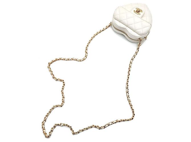 Chanel Borsa a tracolla mini in pelle di agnello a forma di cuore Multicolore - vista 4