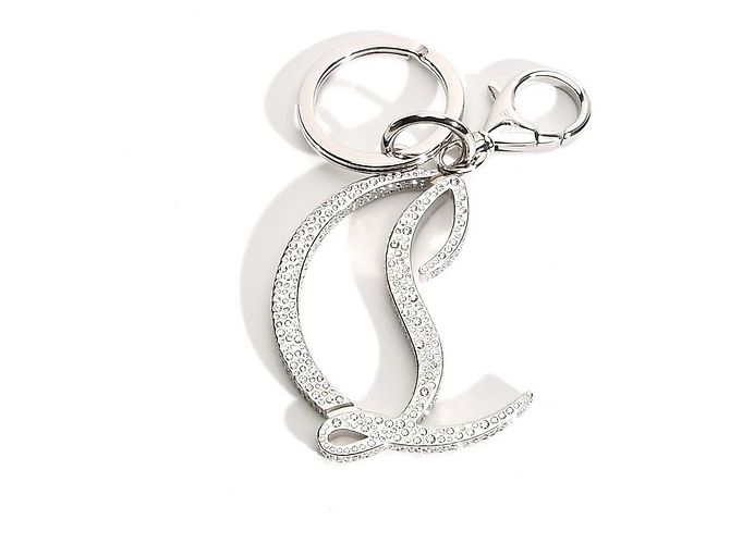 Portachiavi CL Logo Strass Christian Louboutin Argento - vista 10