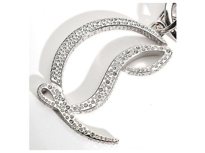 Portachiavi CL Logo Strass Christian Louboutin Argento - vista 13