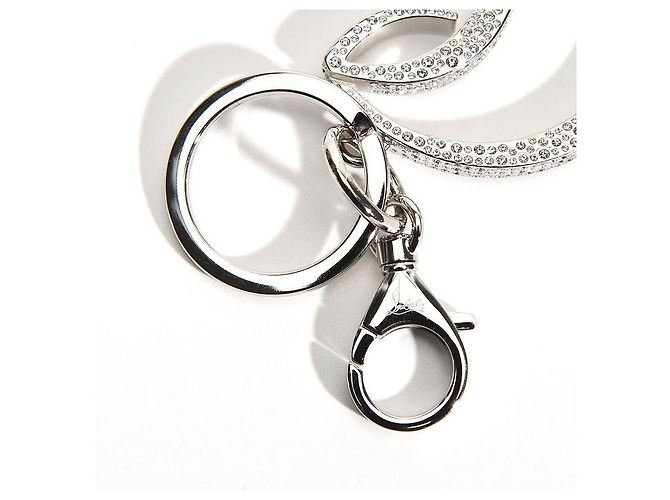 Portachiavi CL Logo Strass Christian Louboutin Argento - vista 15