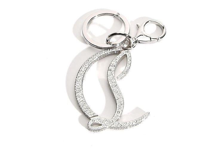 Portachiavi CL Logo Strass Christian Louboutin Argento - vista 2