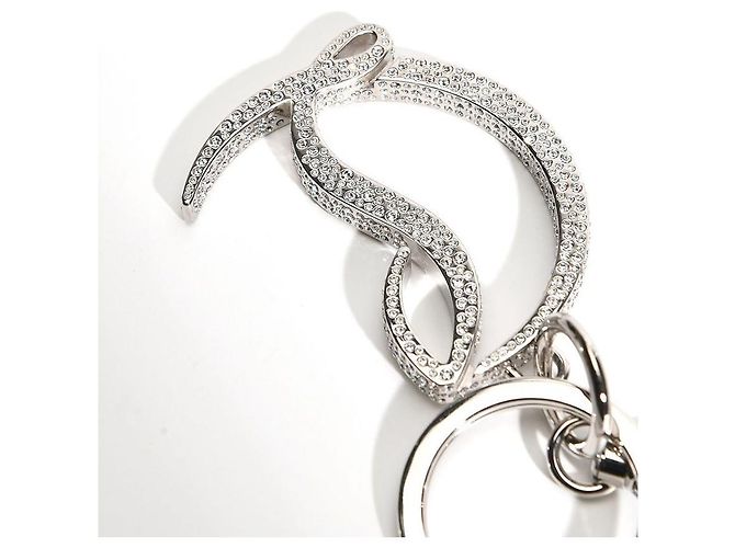 Portachiavi CL Logo Strass Christian Louboutin Argento - vista 6