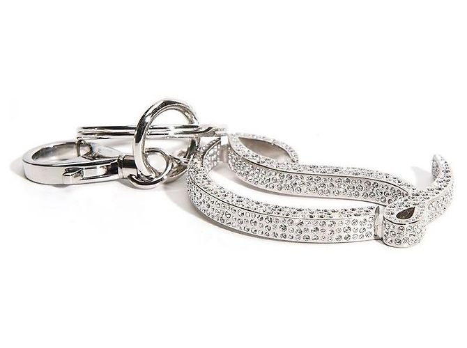 Portachiavi CL Logo Strass Christian Louboutin Argento - vista 8