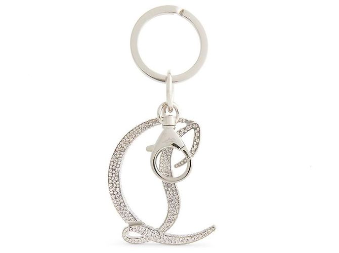 Portachiavi CL Logo Strass Christian Louboutin Argento - vista 9