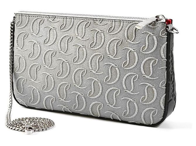 Borsa a spalla glitter Christian Louboutin - vista 10