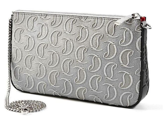 Borsa a spalla glitter Christian Louboutin - vista 2