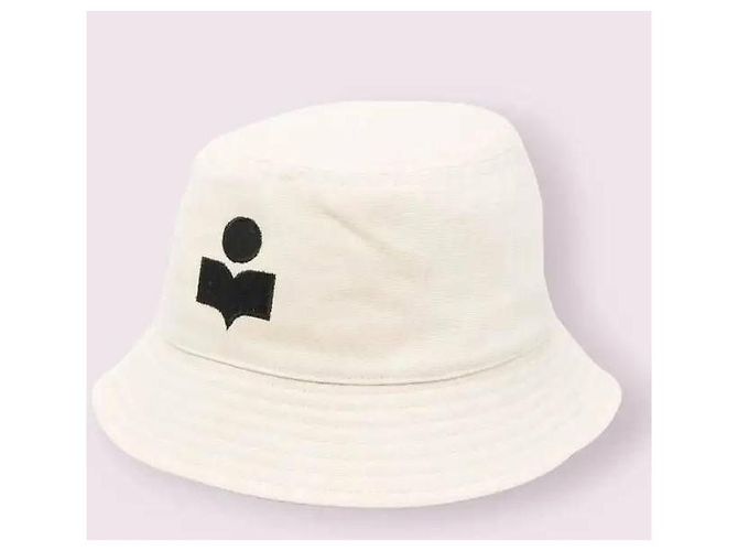 Isabel Marant Cappello Bucket ECBK Bianco - vista 4