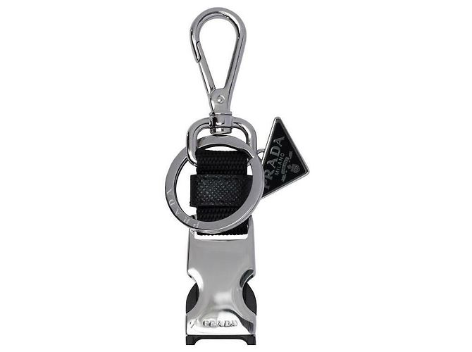 Prada Triangle Logo Keychain - view 5