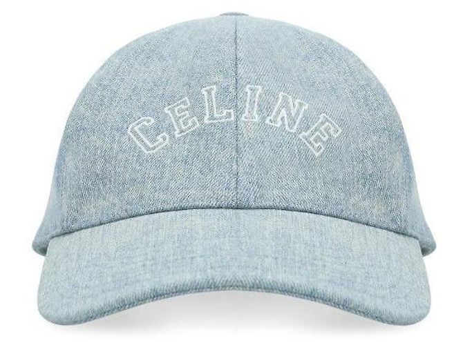 Céline Casquette de baseball en denim coton - vue 4