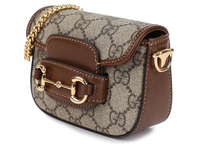 Gucci Mini borsa a spalla Horsebit Marrone - vista 4