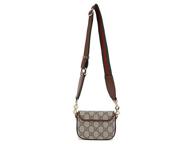 Gucci Mini borsa a spalla Horsebit Marrone - vista 5