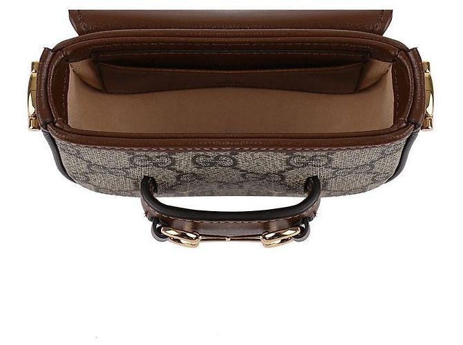 Gucci Mini borsa a spalla Horsebit Marrone - vista 7
