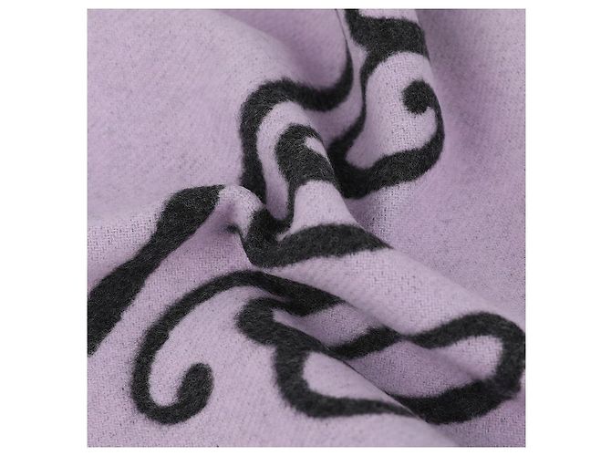 Gucci Sciarpa in cashmere e lana jacquard con logo - vista 6
