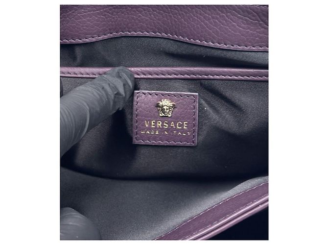 Versace Borsa a spalla Sultan viola - vista 7