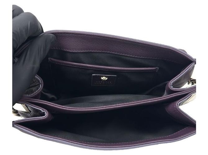 Versace Borsa a spalla Sultan viola - vista 8