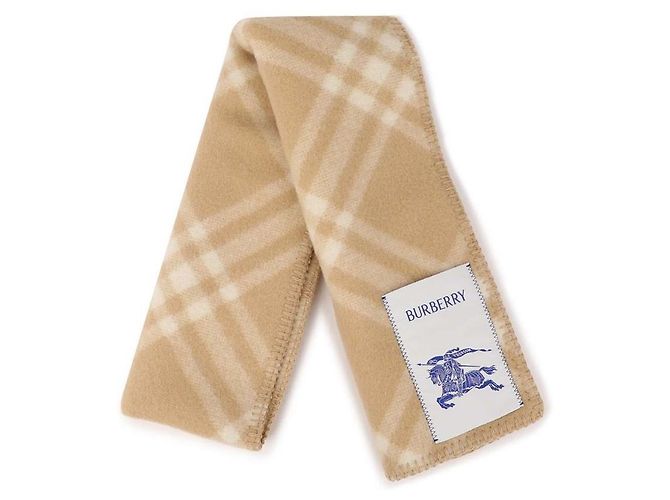 Burberry Sciarpa in lana a quadri Marrone - vista 4