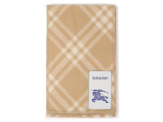 Burberry Sciarpa in lana a quadri Marrone - vista 5