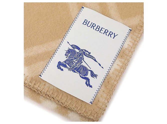 Burberry Sciarpa in lana a quadri Marrone - vista 8