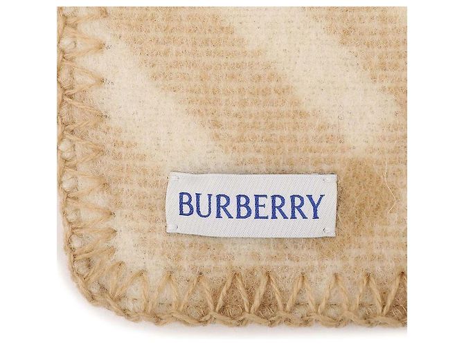 Burberry Sciarpa in lana a quadri Marrone - vista 9