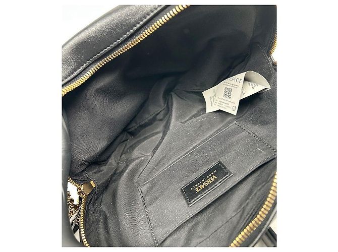 Versace Borsa a Spalla Medusa Trapuntata Nera - vista 11