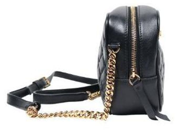 Versace Borsa a Spalla Medusa Trapuntata Nera - vista 2