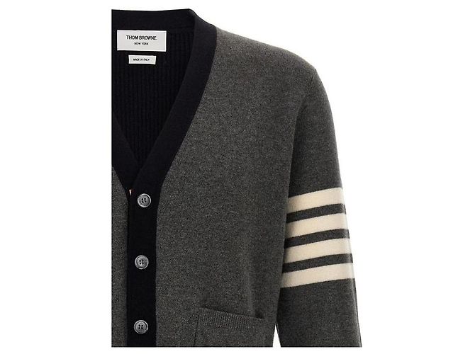 Thom Browne Halb-Cardigan aus Merinowolle - Ansicht 5
