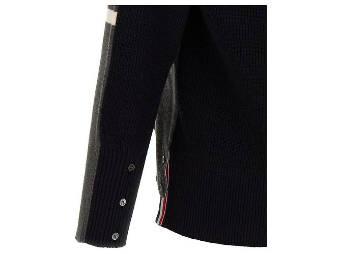Thom Browne Halb-Cardigan aus Merinowolle - Ansicht 6
