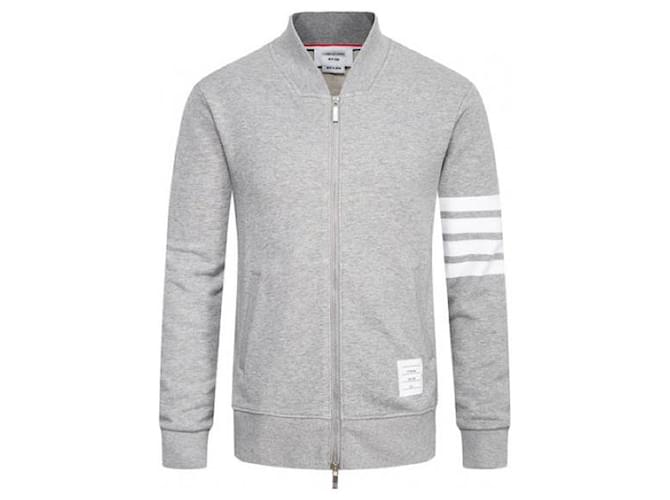 Thom Browne Classic Loopback Bomber Jacket - view 4