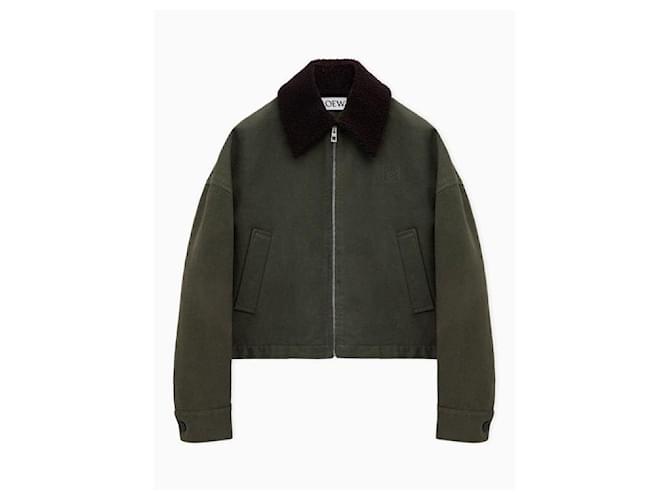 Loewe Chaqueta de algodón Castaño - vista 4
