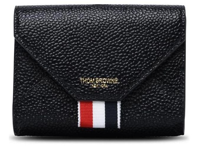 Thom Browne Kartenetui aus genarbtem Leder Schwarz - Ansicht 4