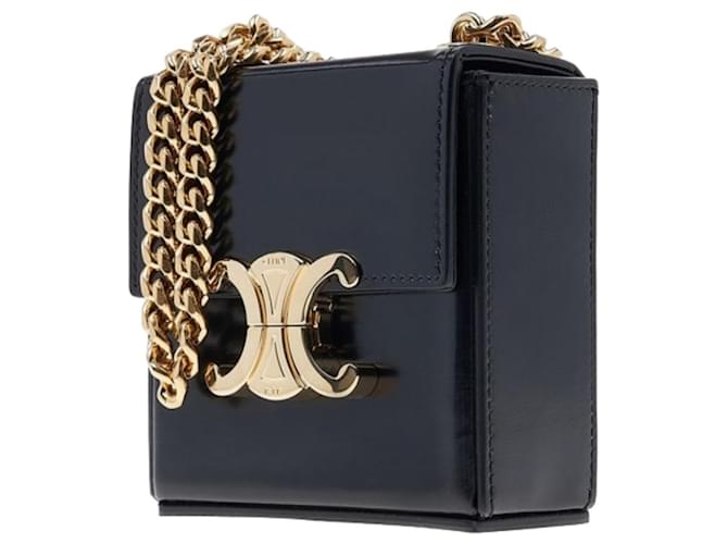 Céline Triope Mini Box Tasche Schwarz - Ansicht 3